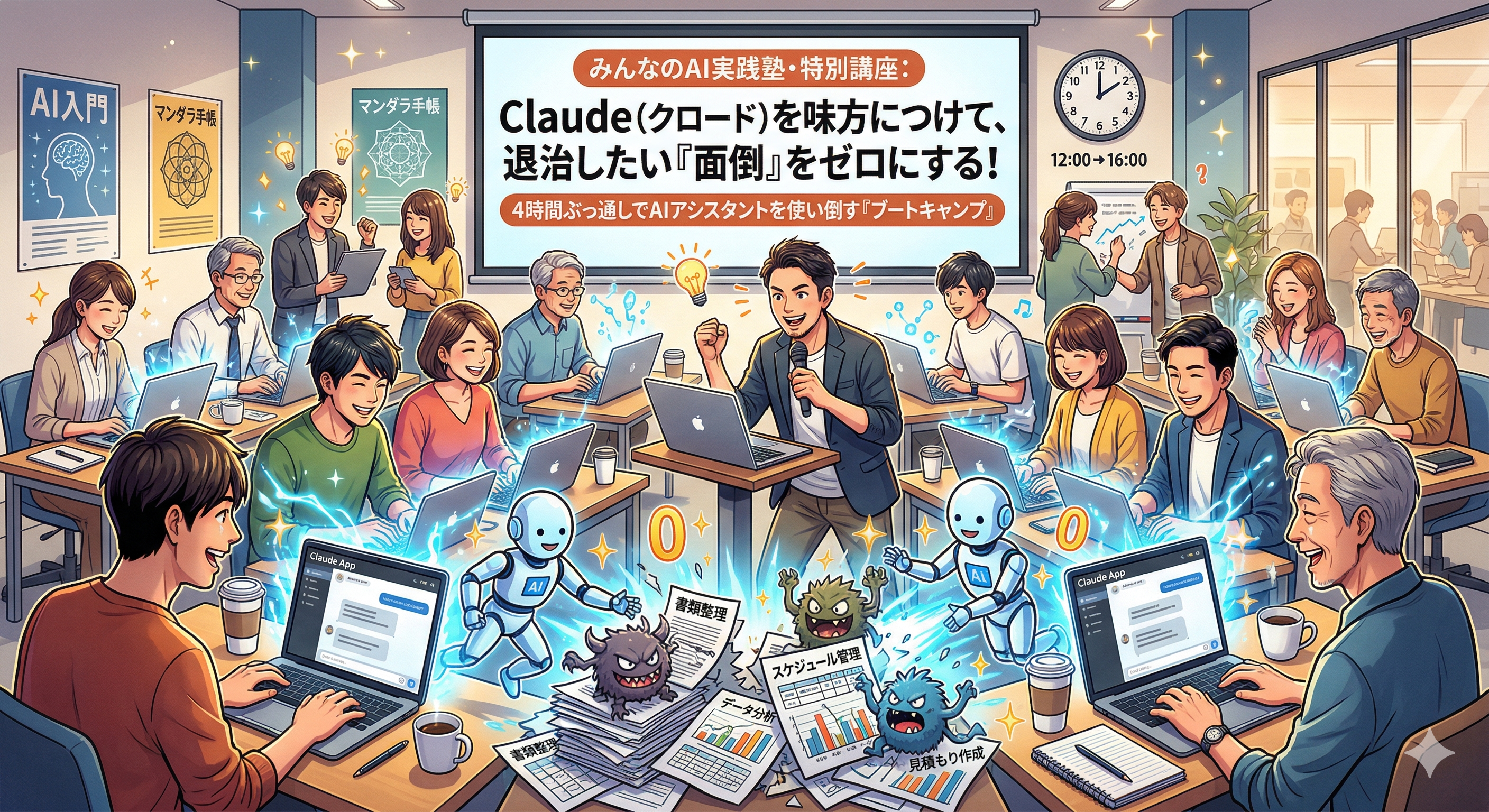 「みんなのAI実践塾・特別講座:Claude(クロード)を味方につけて、退治したい『面倒』をゼロにする!」