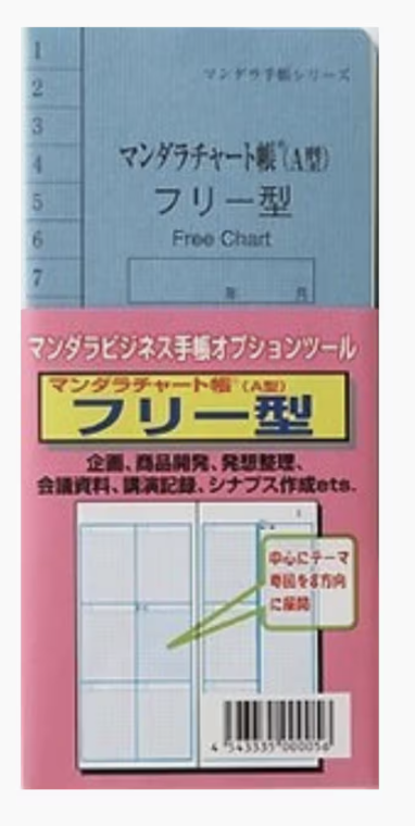 マンダラチャート帳フリー型